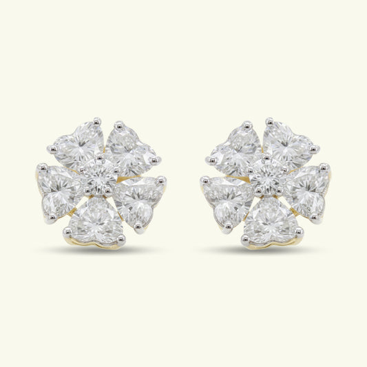 Zyrella Form Diamond Earrings