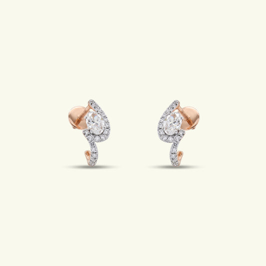Lioris Halo Diamond Earrings