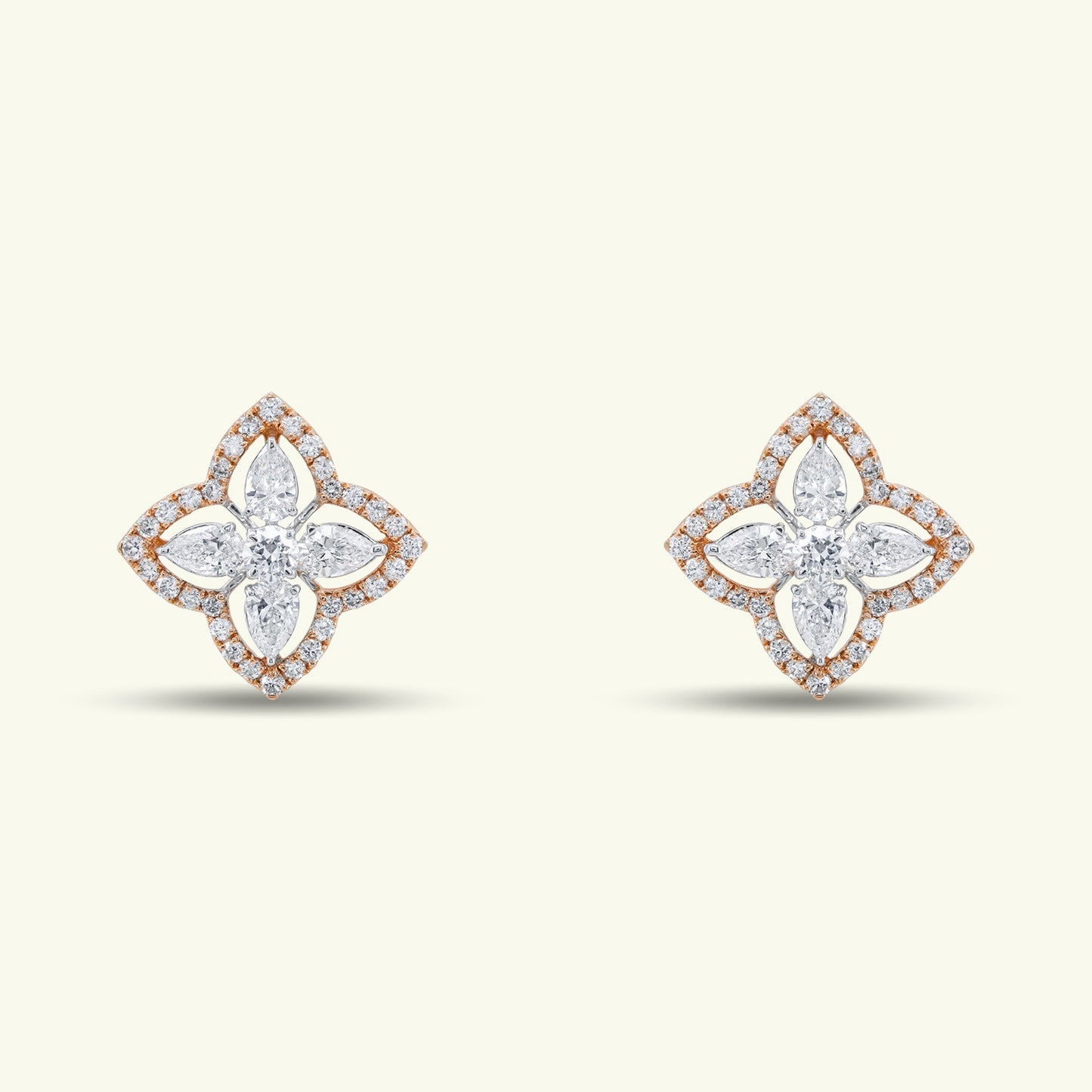 Roselith Petal Diamond Earrings