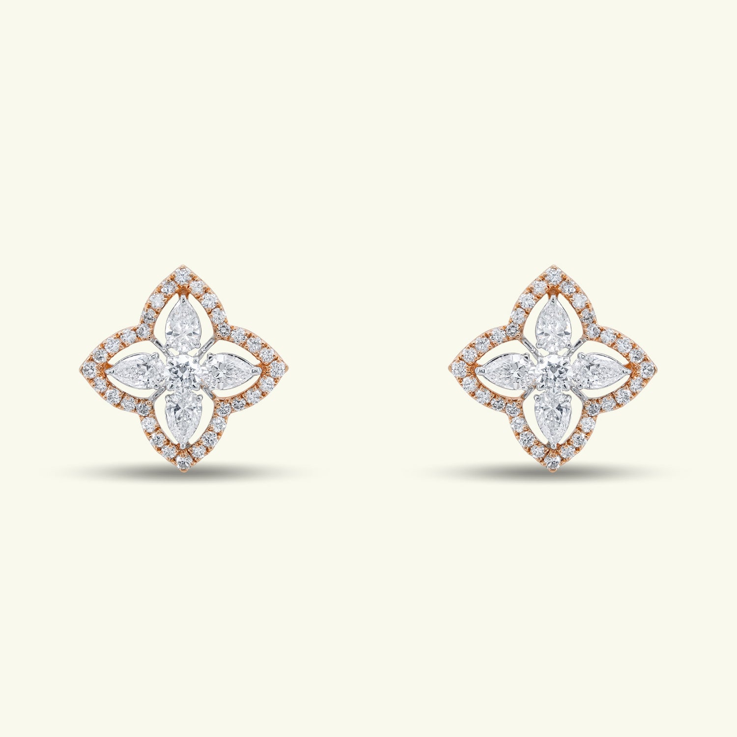 Roselith Petal Diamond Earrings