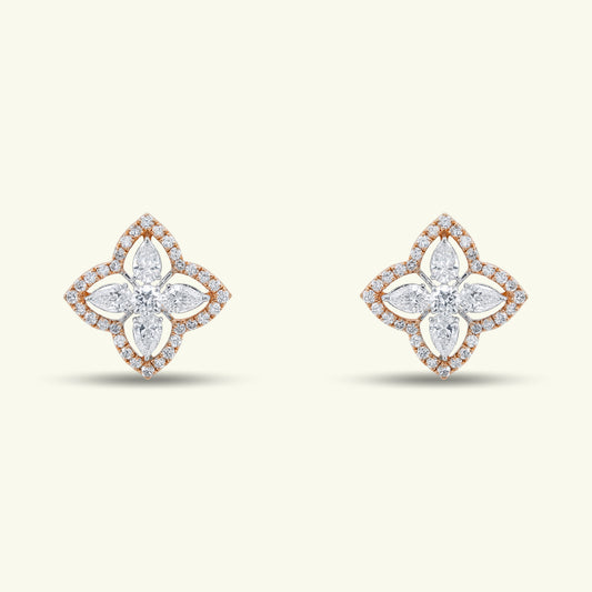 Roselith Petal Diamond Earrings
