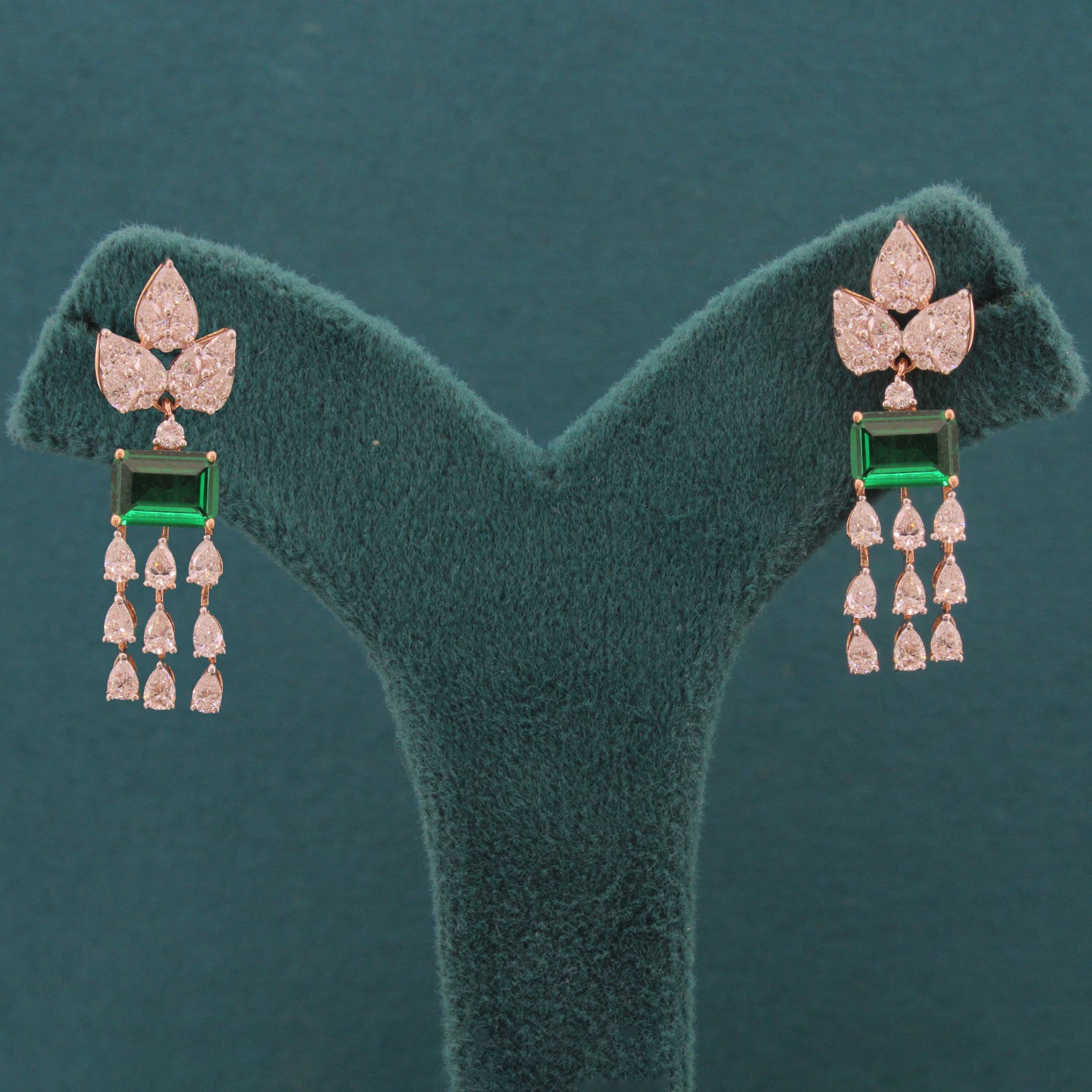 Kynrel Edge Diamond Earrings