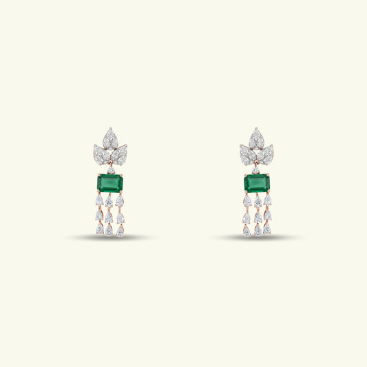 Kynrel Edge Diamond Earrings