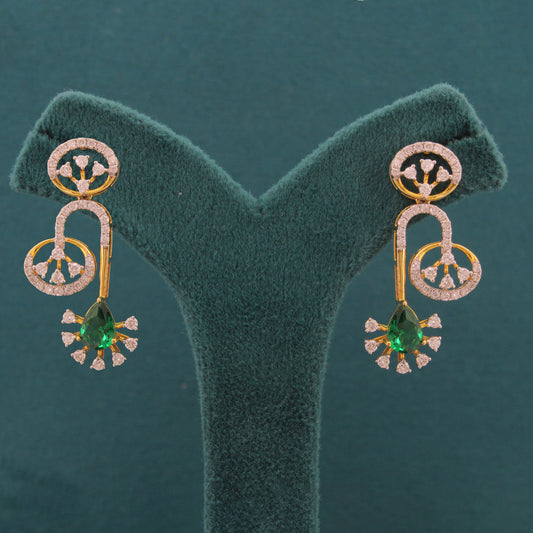 Zyrene Flow Diamond Earrings