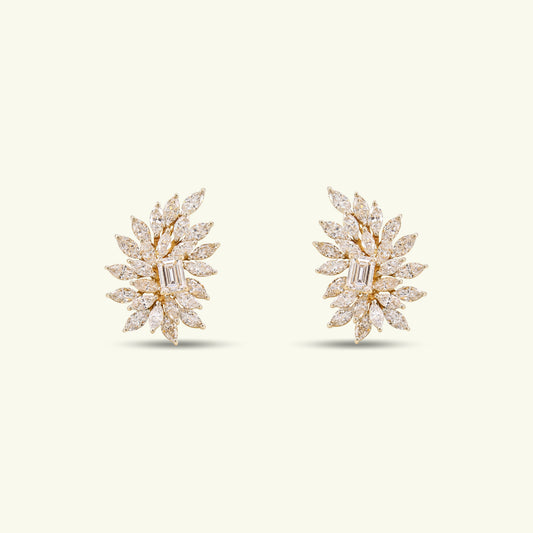 Florisel Petal Diamond Earrings