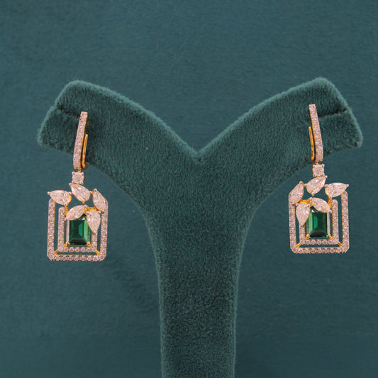 Zyvara Edge Diamond Earrings
