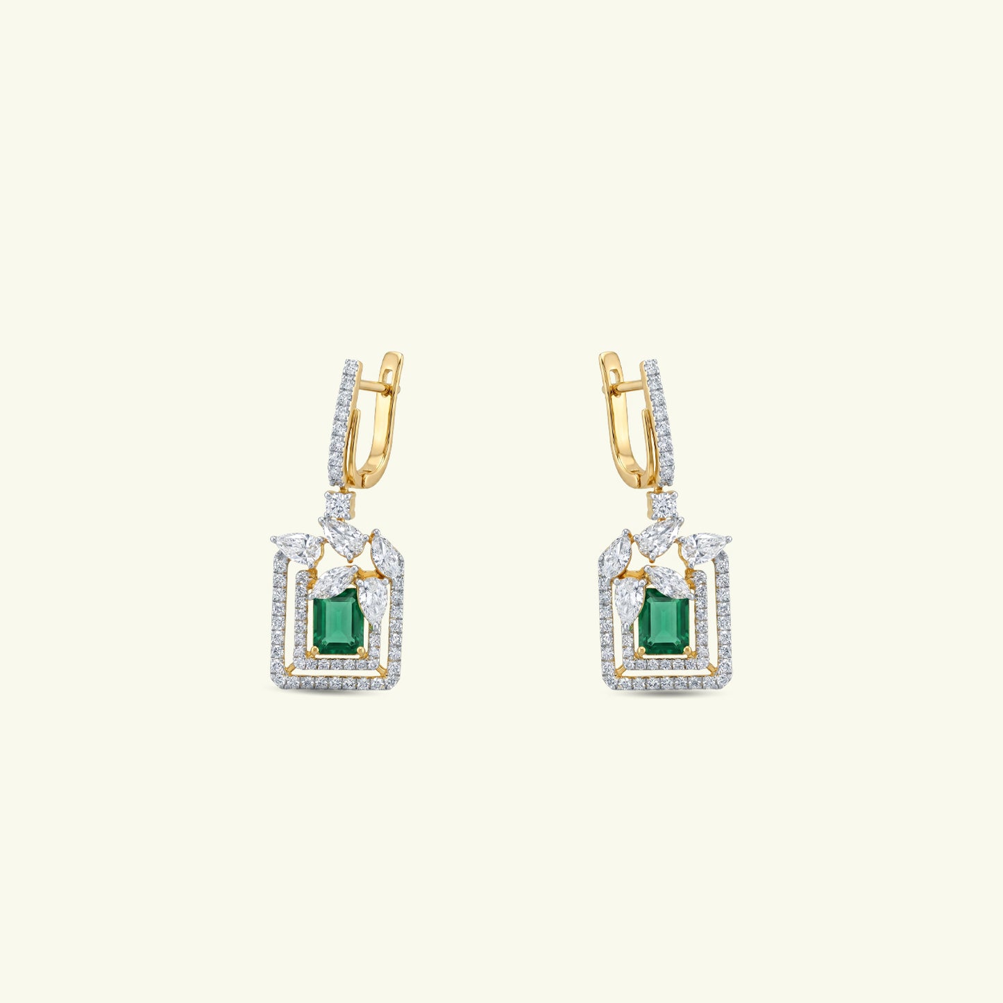 Zyvara Edge Diamond Earrings