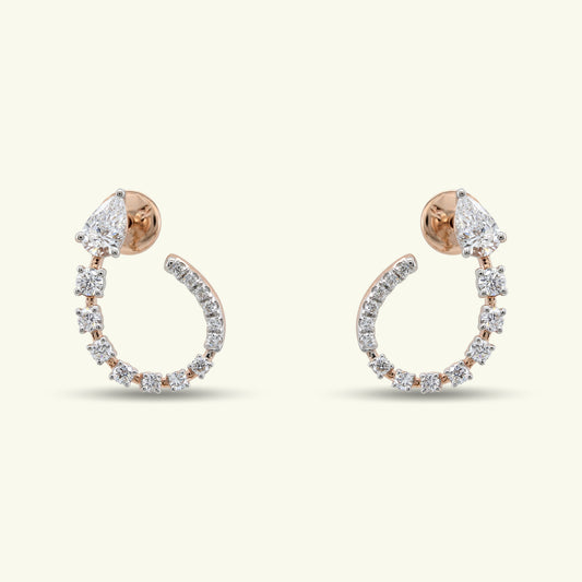  Marielle Crest Diamond Earrings 
