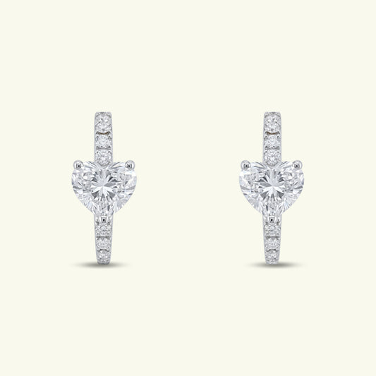  Lovira Heart Diamond Earrings 