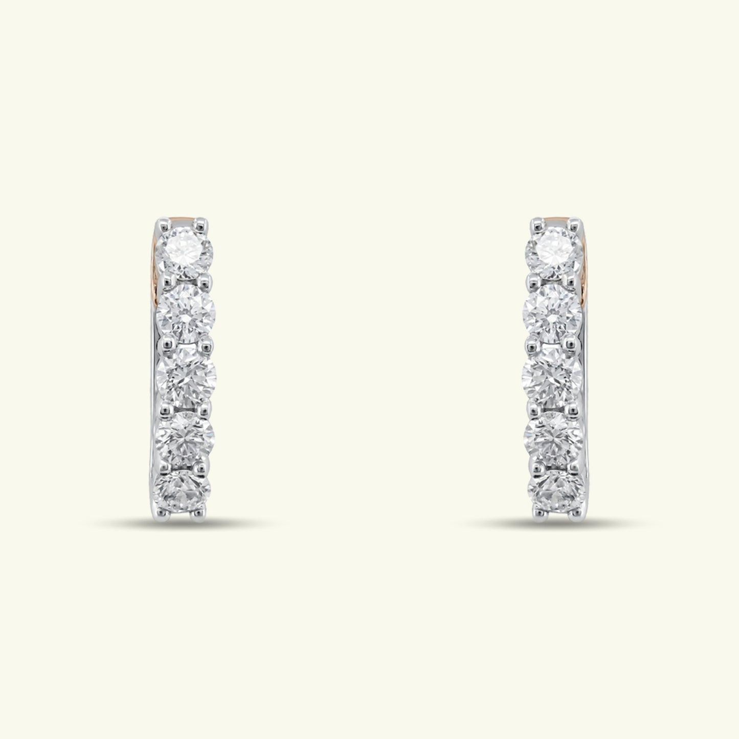  Theryn Beam Diamond Earrings 