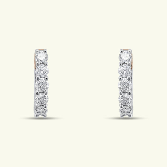  Theryn Beam Diamond Earrings 