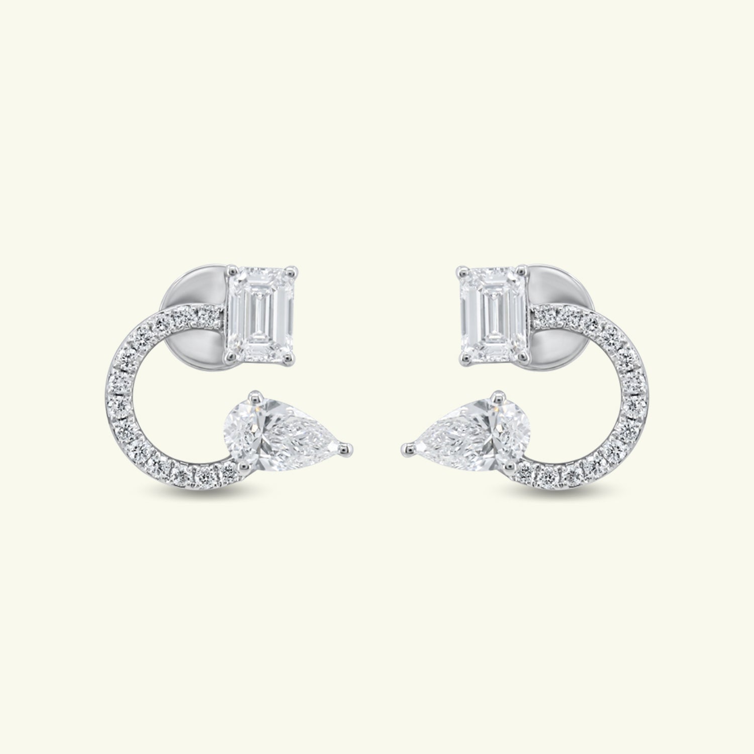  Thalira Drift Diamond Earrings 