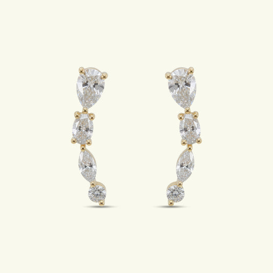  Lyvessa Dewdrop Diamond Earrings 