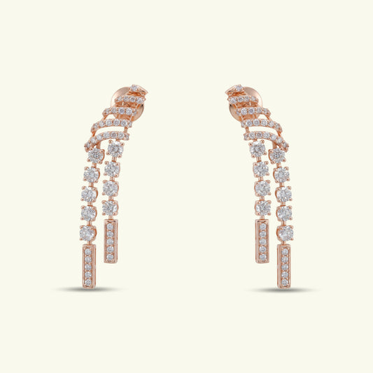  Mirelle Cascade Diamond Earrings 