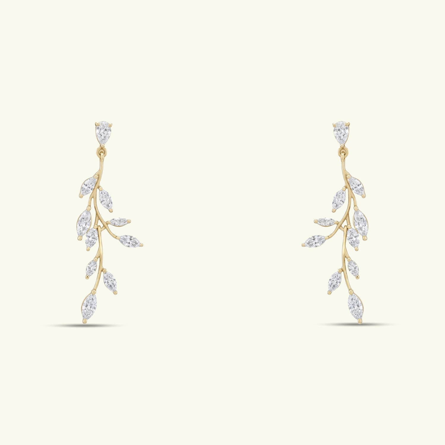  Aurelia Petal Diamond Earrings 