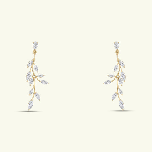  Aurelia Petal Diamond Earrings 
