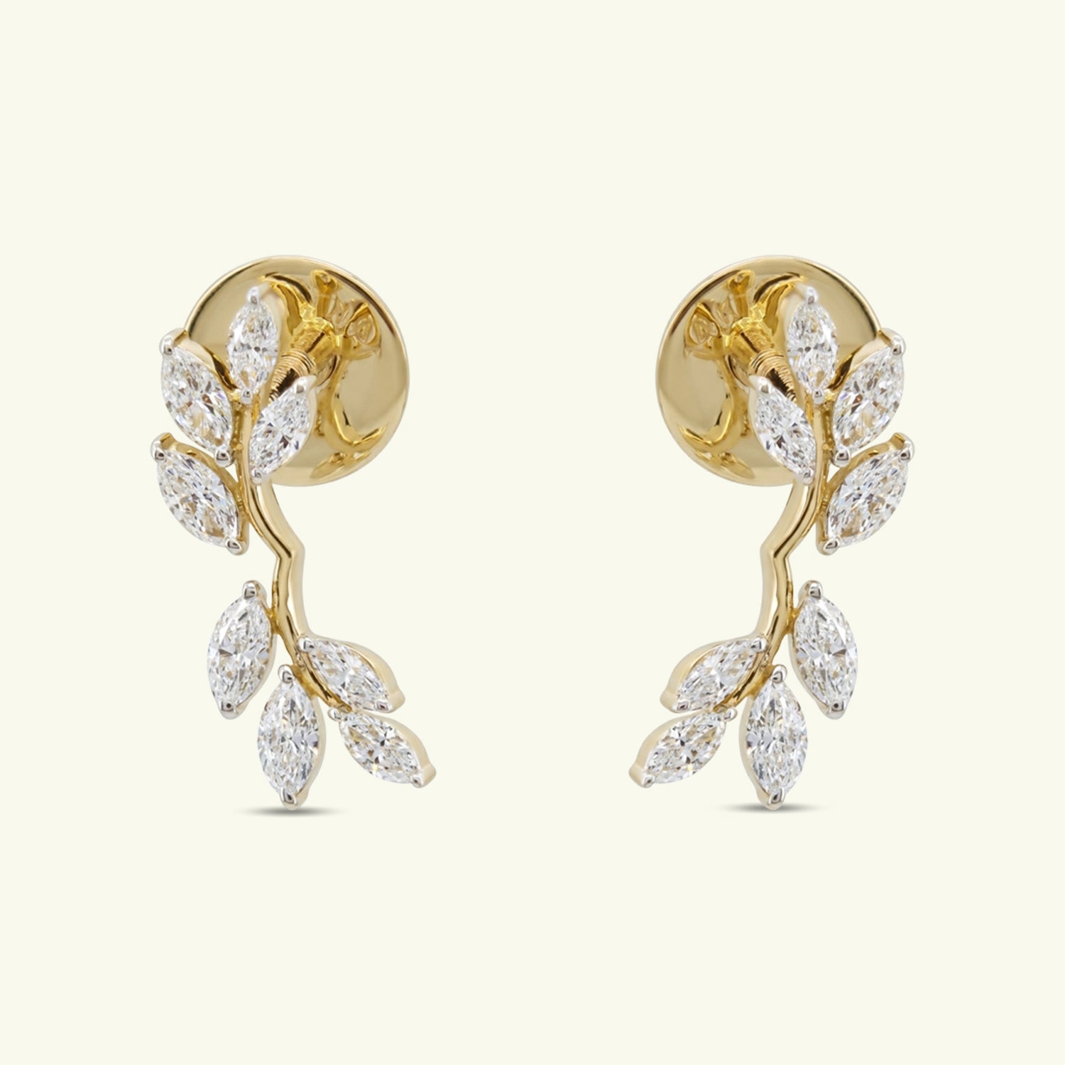  Sylwen Petal Diamond Earrings 