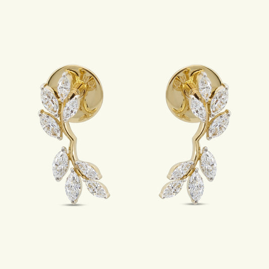  Sylwen Petal Diamond Earrings 