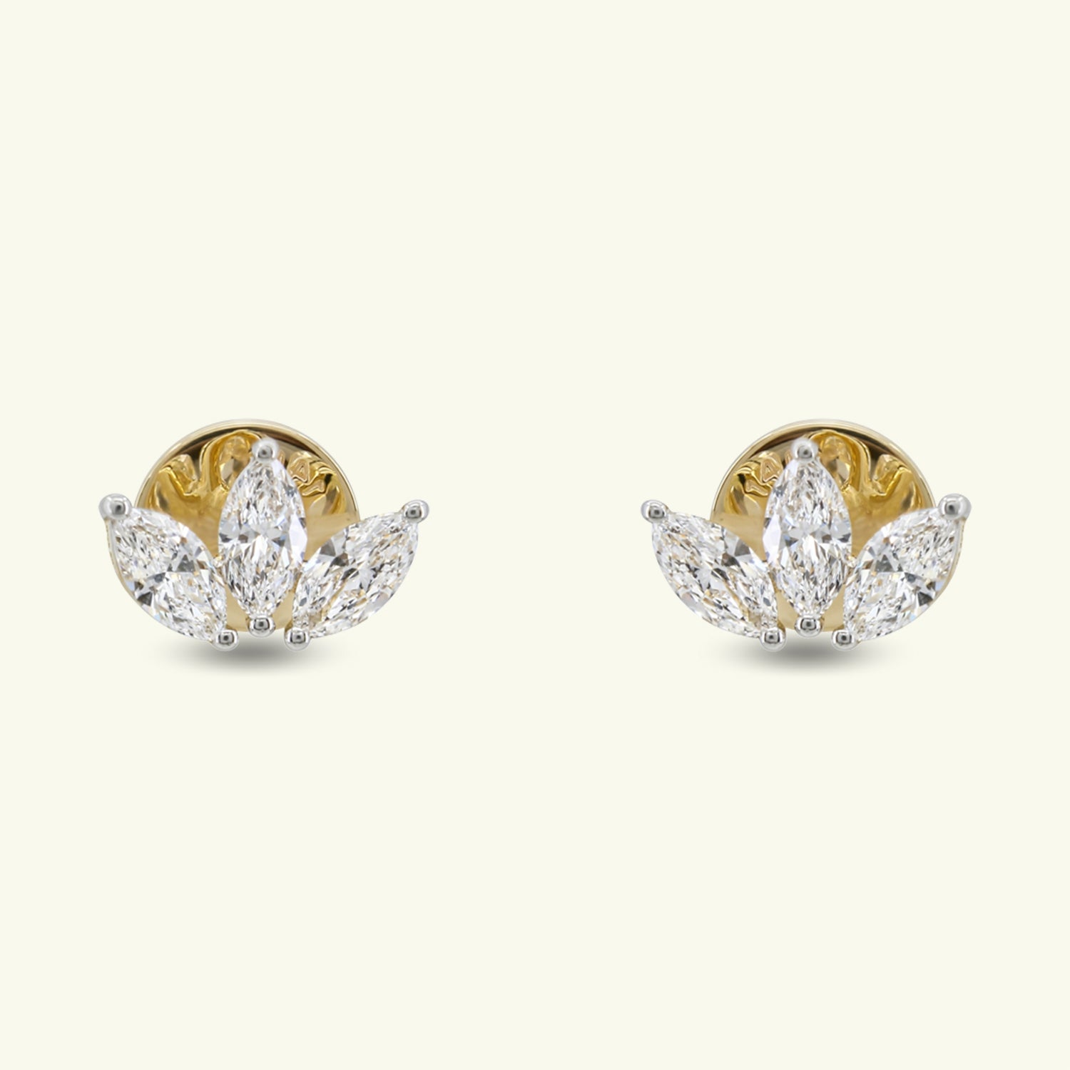  Avenor Leaf Diamond Earrings 