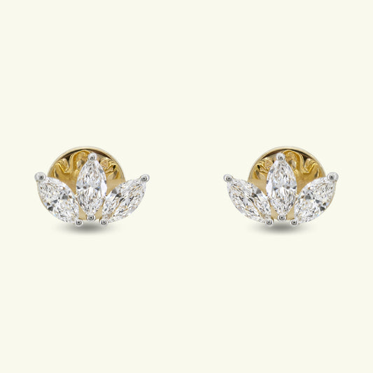  Avenor Leaf Diamond Earrings 