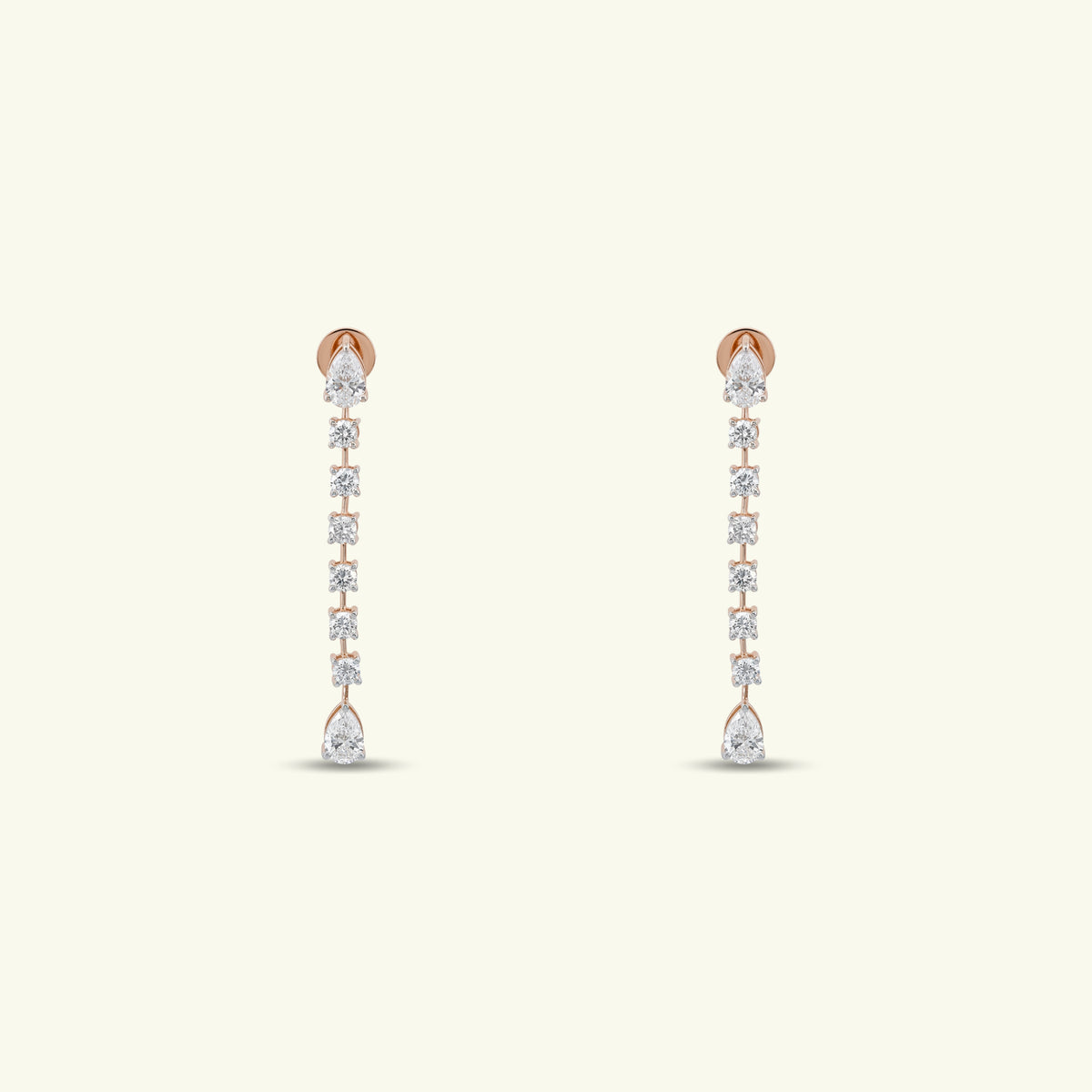  Virelle Petal Diamond Earrings 