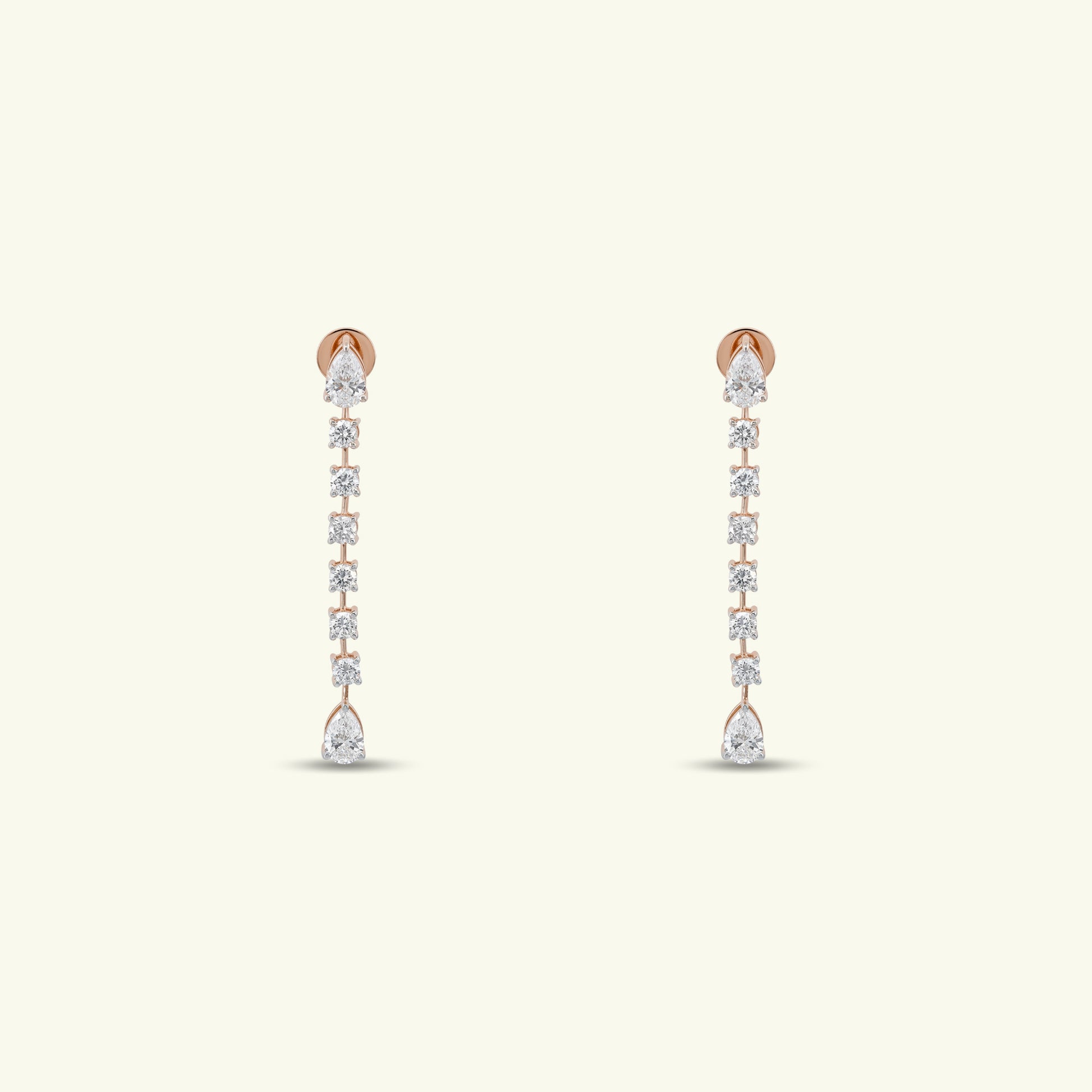  Virelle Petal Diamond Earrings 