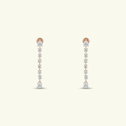  Virelle Petal Diamond Earrings 