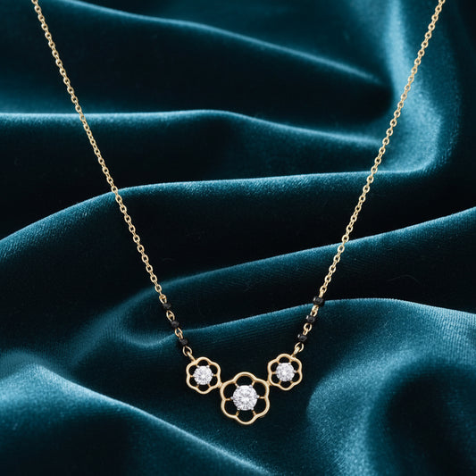 Aaryi Thread Diamond Mangalsutra