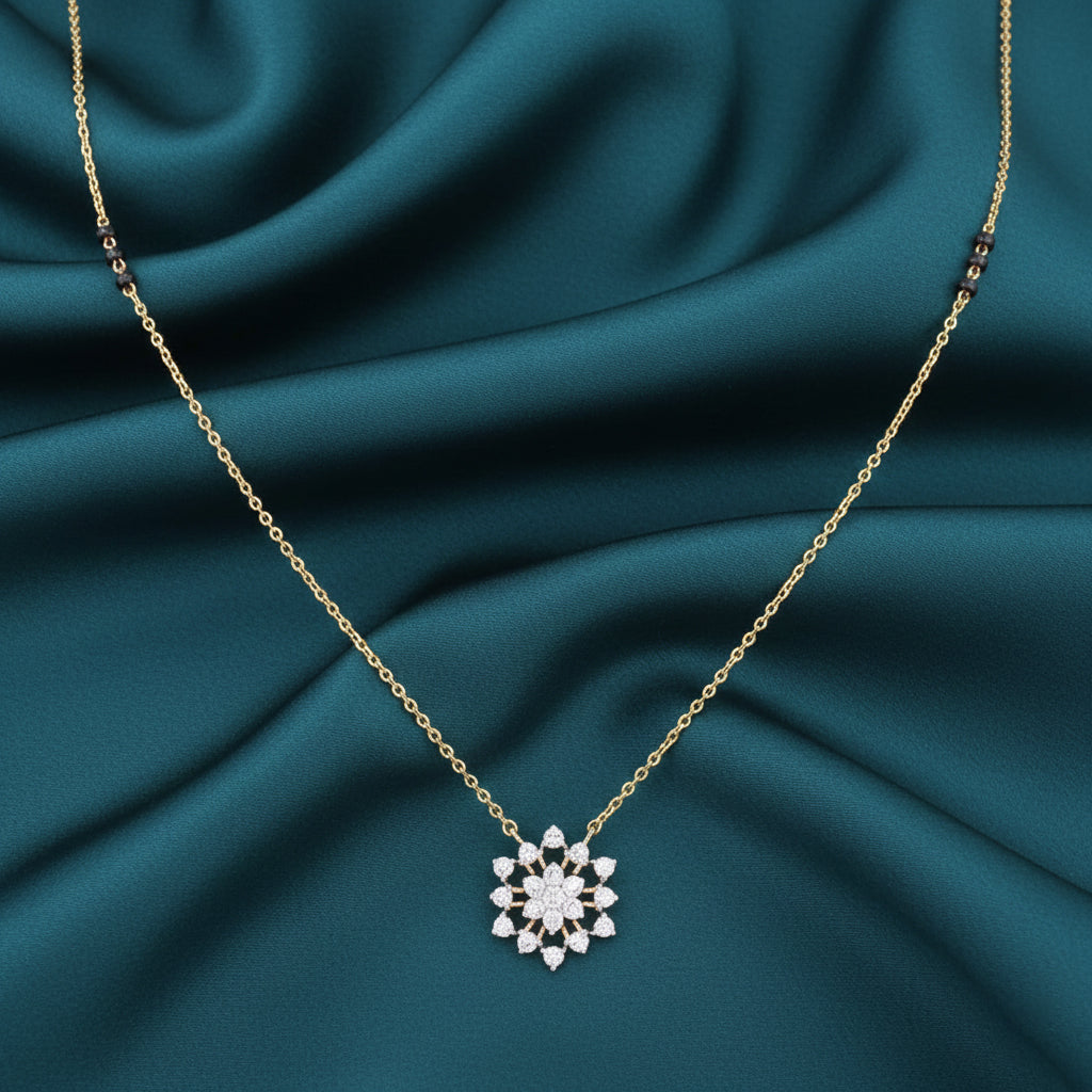 Sitara Bloom Diamond Mangalsutra