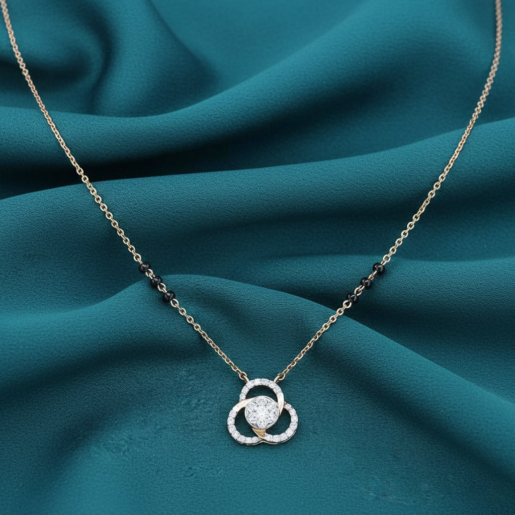 Prisa Trace Diamond Mangalsutra