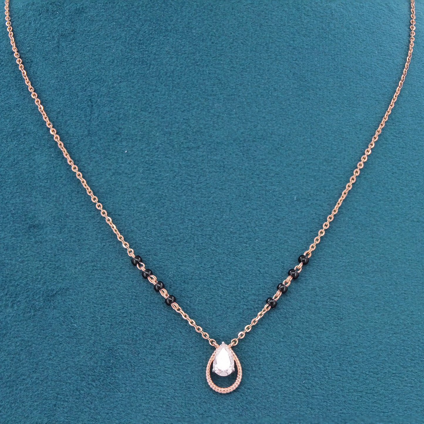 Sharvya Flame Diamond Mangalsutra