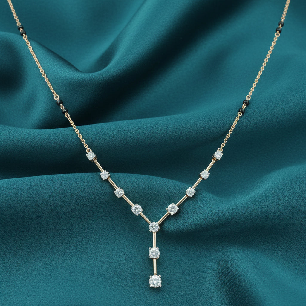 Sairya Rise Diamond Mangalsutra