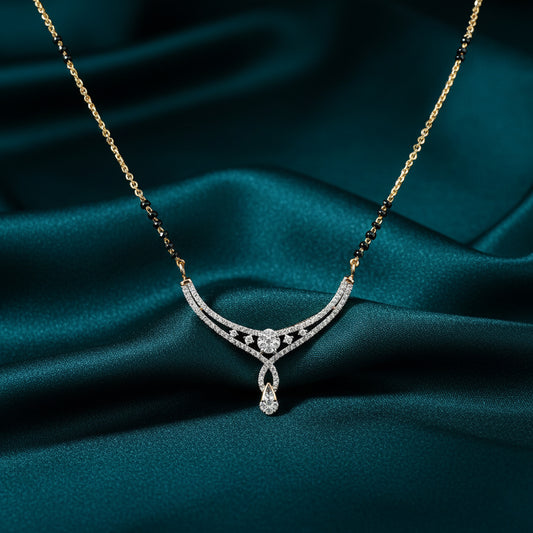 Zeyra Thread Diamond Mangalsutra