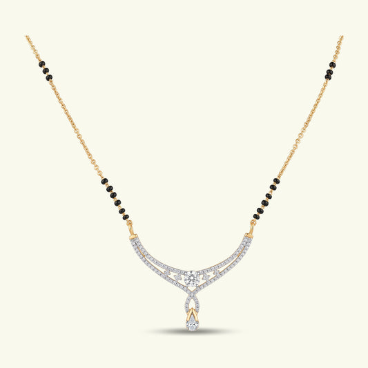 Zeyra Thread Diamond Mangalsutra