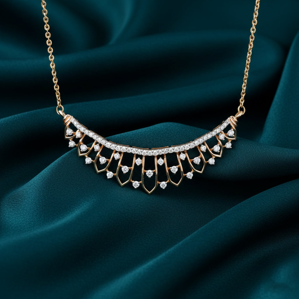Tanira Thread Diamond Mangalsutra
