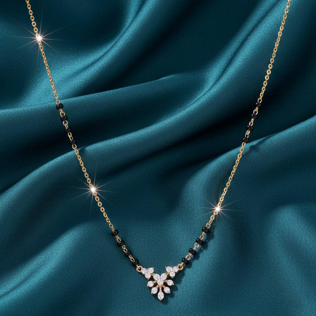 Yuvira Traditional Diamond Mangalsutra