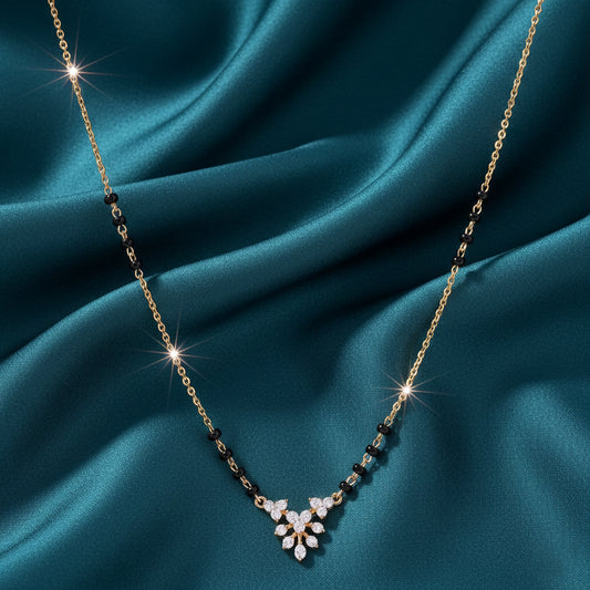 Yuvira Traditional Diamond Mangalsutra