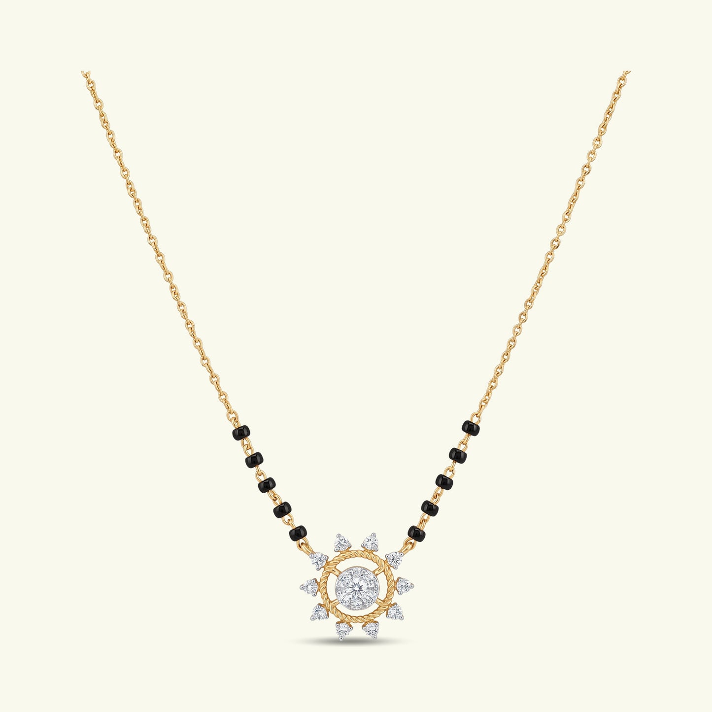 Vanya Halo Diamond Mangalsutra