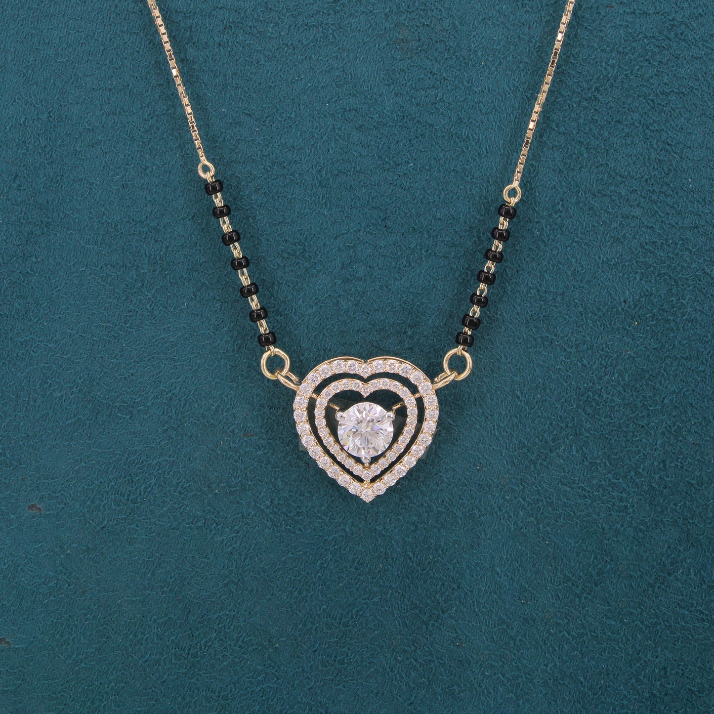 Talina Crest Diamond Mangalsutra