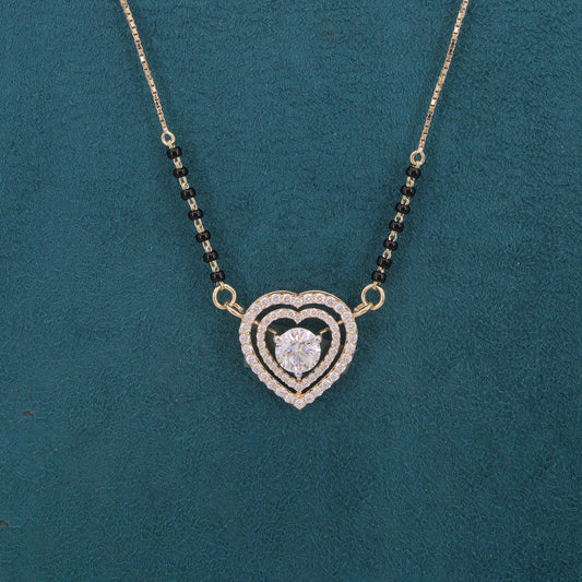 Talina Crest Diamond Mangalsutra