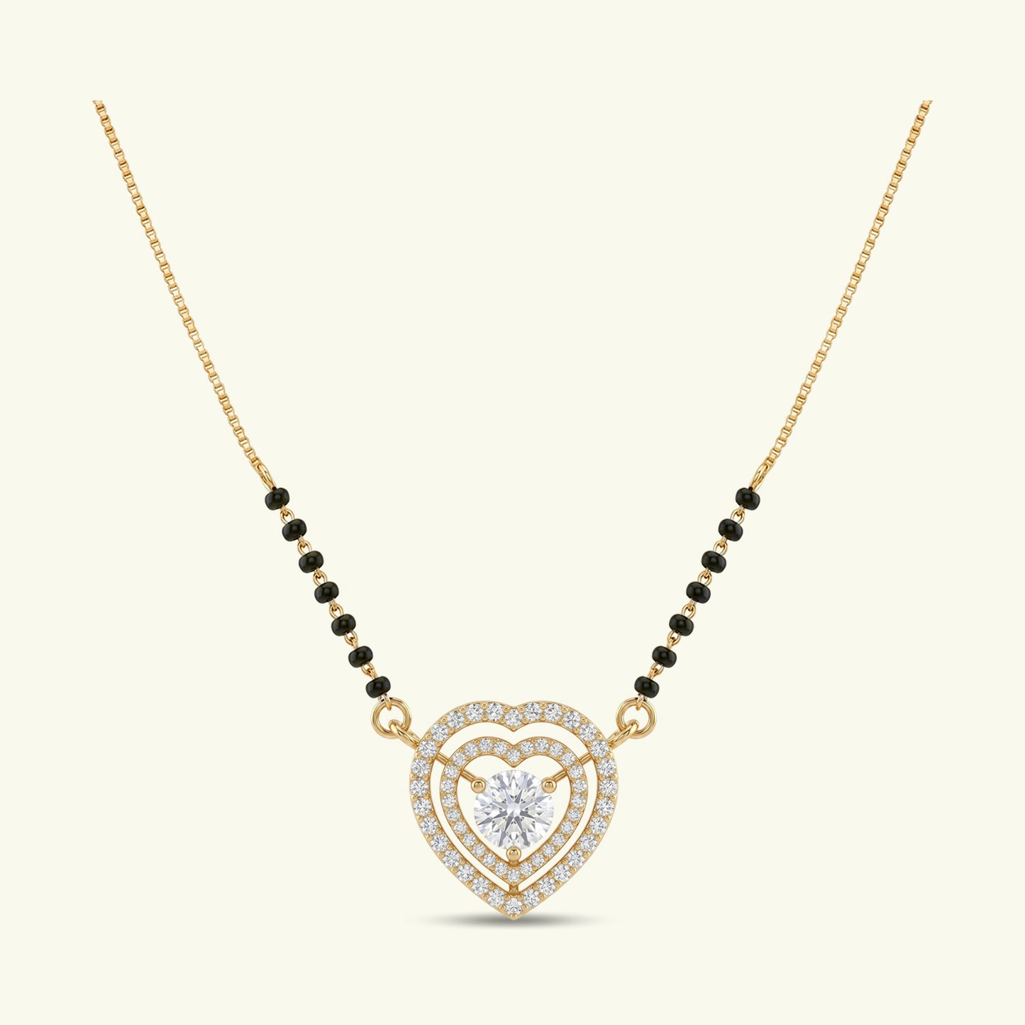 Talina Crest Diamond Mangalsutra