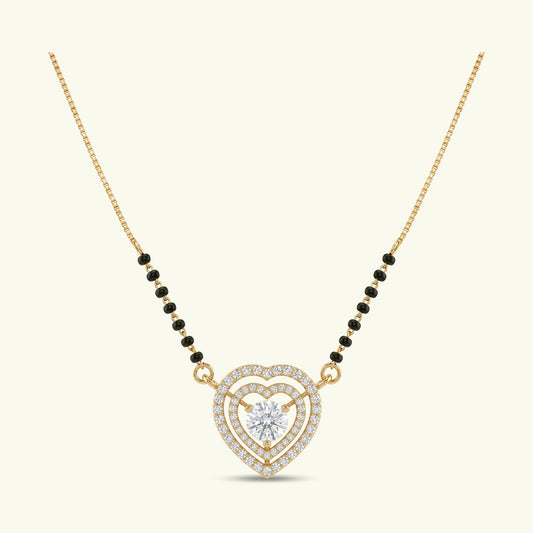 Talina Crest Diamond Mangalsutra
