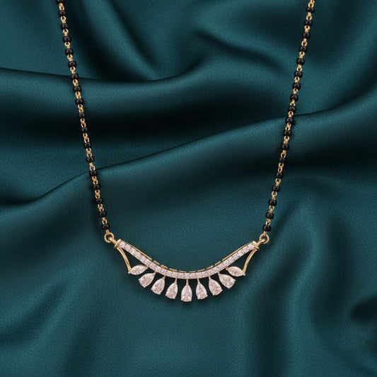 Alurine Helix Diamond Mangalsutra