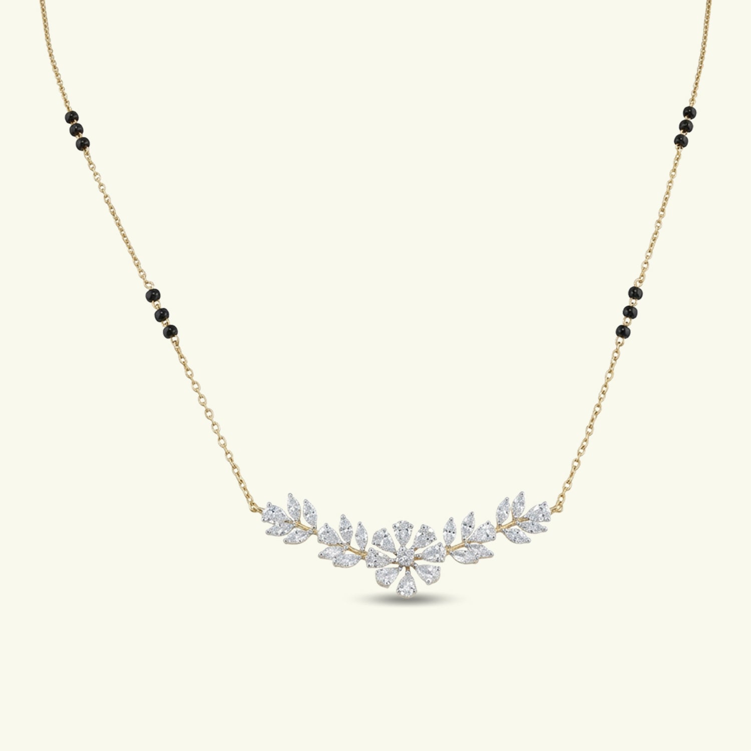  Aelora Vine Diamond Mangalsutra 