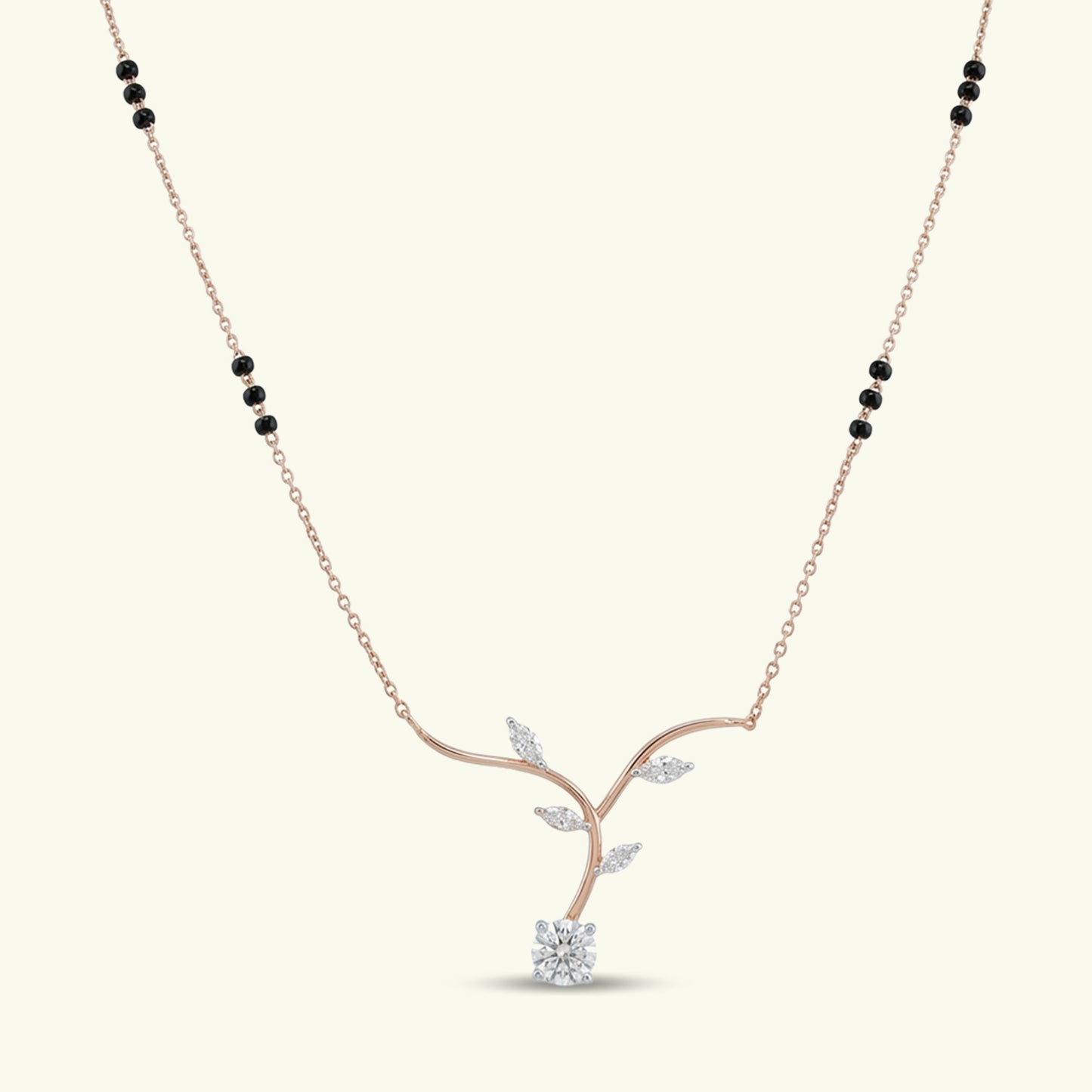  Sylvara Bloom Diamond Mangalsutra 