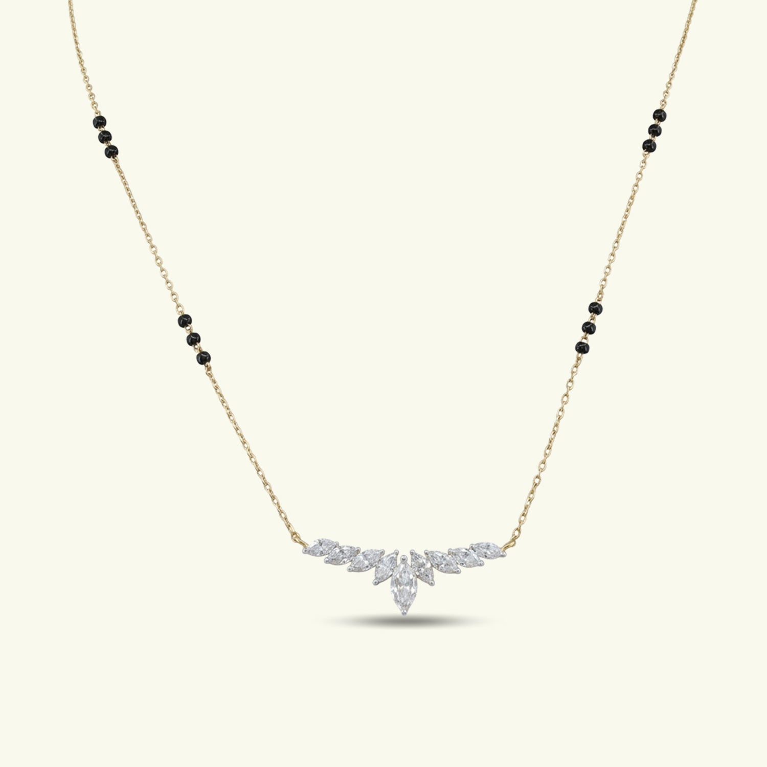  Verdelis Fern Diamond Mangalsutra 