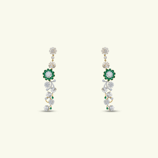 Florienne Emerald Diamond Earrings