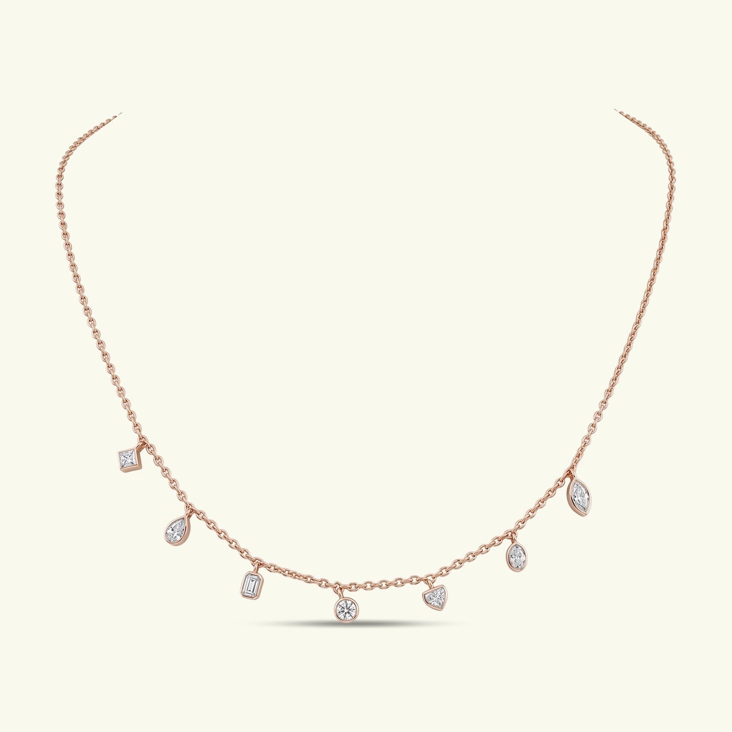 Oriana Diamond Station Necklace