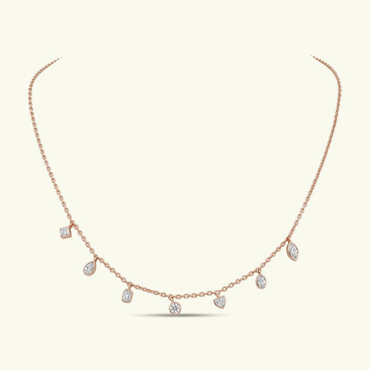 Oriana Diamond Station Necklace