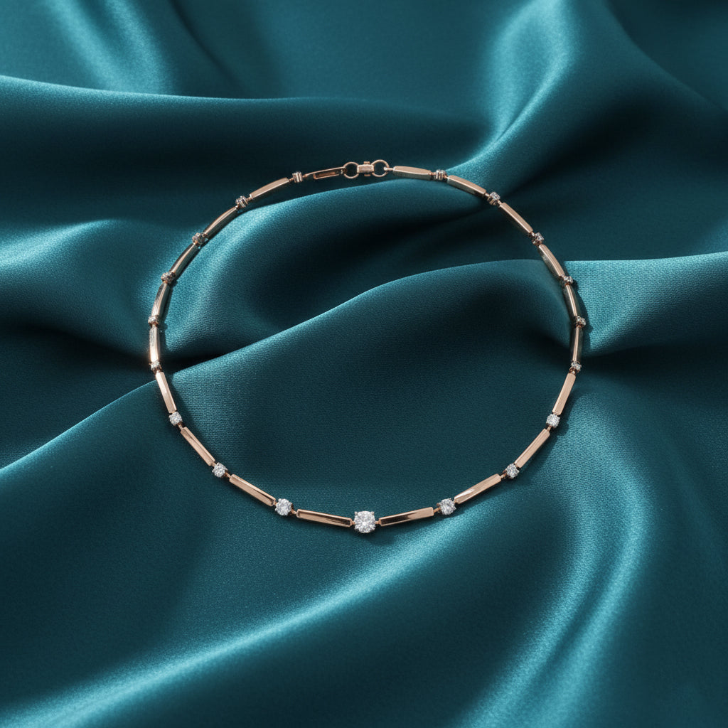 Reya Diamond Single Line Necklace
